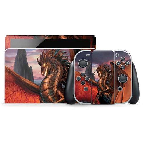 Coppervein Dragon by Ruth Thompson Nintendo Skins